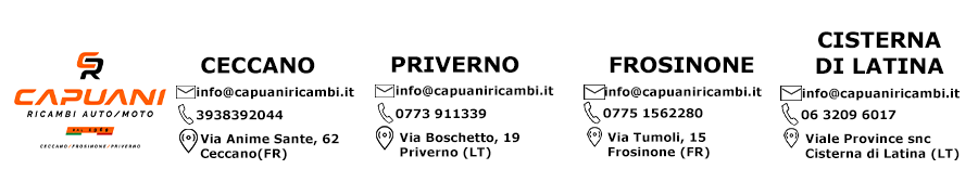 sedi negozi provincia frosinone e latina